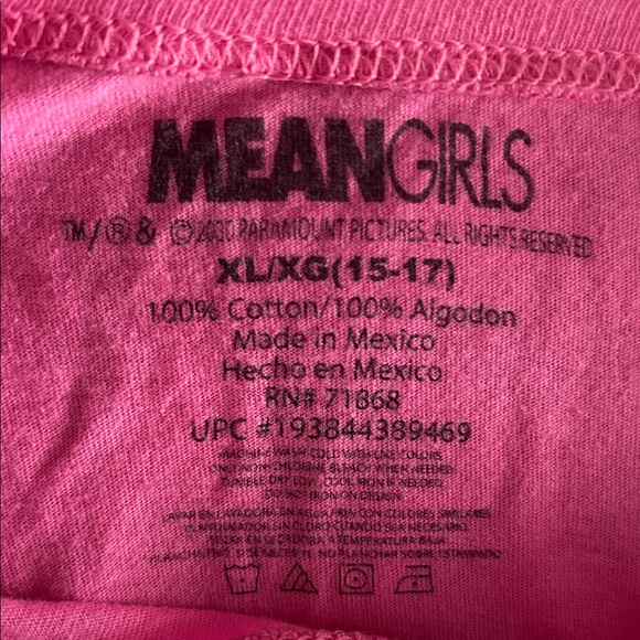 Mean Girls Pink Graphic T-Shirt - Picture 2 of 4